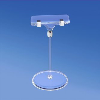 ROUND BASE Ø 85 MM WITH STEM AND CLAMP SIGN HOLDER