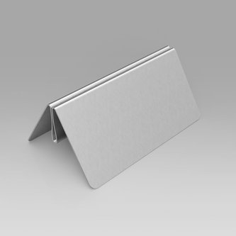 Stainless steel information holder clip mm. 100 x 62