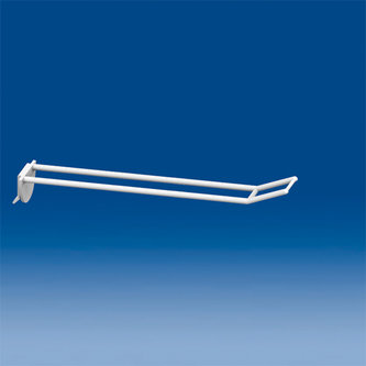 Universal double prong mm. 200 white with big price holder