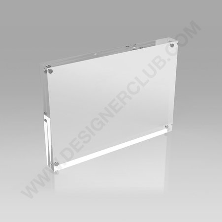 Magnetic acrylic block sign holder - a4