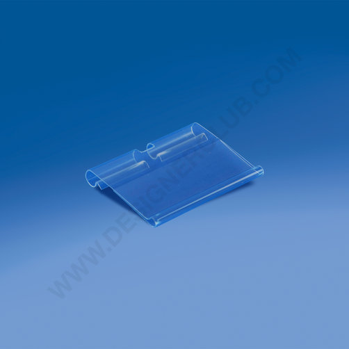 Label holder for prongs with central cut mm. 65x40