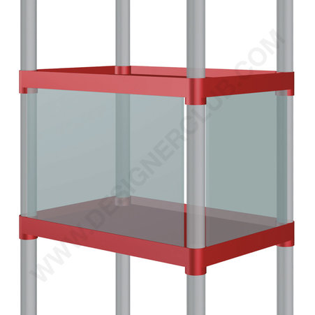 Kit de vitrina para sis rectangulares altura mm. 350