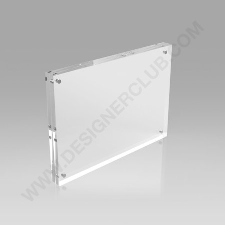 Magnetic acrylic block sign holder - a5