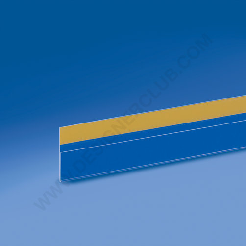 Profilo porta prezzi piatto, adesivo, aletta bassa mm. 32 x 1000 pvc antiriflesso