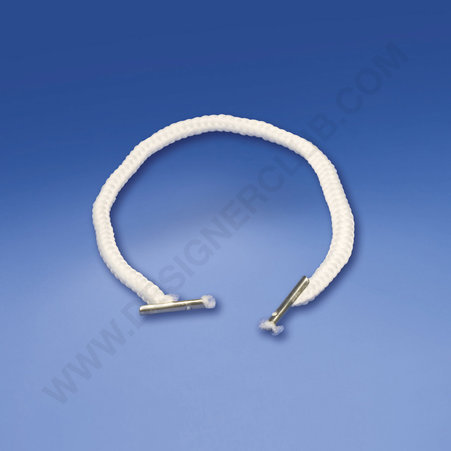 Cord handles with metal endclips 250 mm.