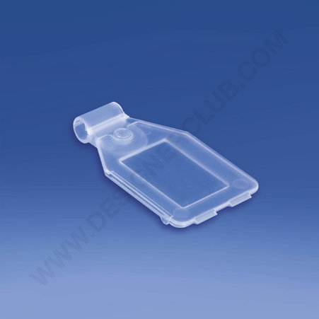Taschen-Etikettenhalter mm. 25x27 für Drahtdurchmesser mm. 4,8