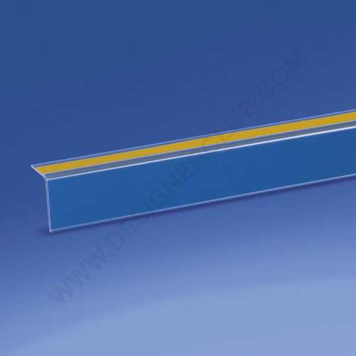 Profilo porta prezzi adesivo a 90° mm. 20 x 1000 pvc antiriflesso