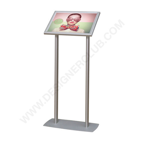 MENU BOARD FREESTANDING WITH DOUBLE POLE