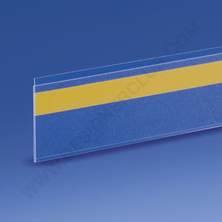 Profil porte-étiquettes adhésif simple pli 35 x 1000 mm pvc antireflet
