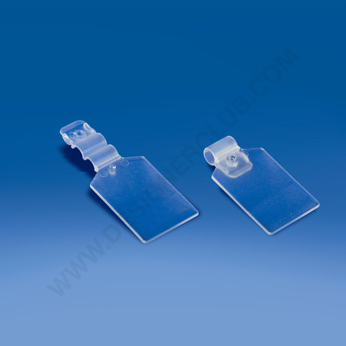 Transparante etikethouder mm. 26x41 voor draaddiameter mm. 5,6 / 5,7