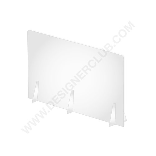 Counter protection shield with support feet - 1200 x 750 mm. (minimum order 2 pcs)