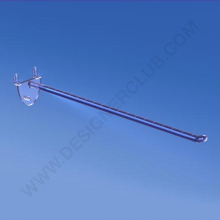 Single plastic prong transparent with automatic hook mm. 250