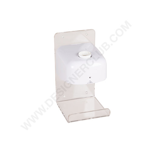 Suporte de parede transparente para dispensador de higienizador de mãos sem contacto (encomenda mínima de 2 pcs)