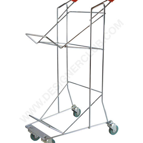 Trolley with for shopping baskets 22 lt