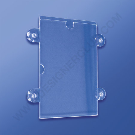 Advertising holder with suction cups a6 - 105 x 150 mm.