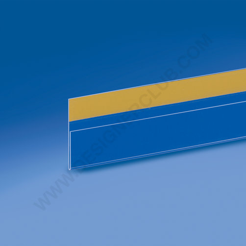 Riel de escáner adhesivo plano mm. 42 x 1000 - para etiquetas h. mm. 30 pvc antideslumbrante