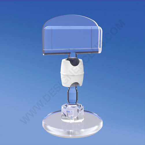 Adhesive mini base Ø mm. 30 with stem mm. 15 and sign holder mm. 27