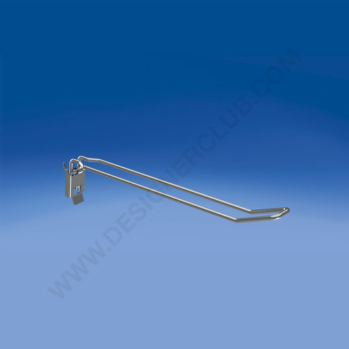 Double metal prong with hinged hooking system mm. 400