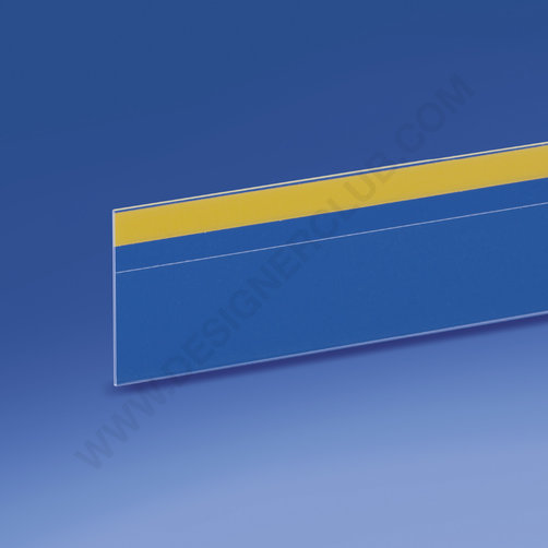 Profil porte-étiquettes adhésif en haut 50 x 1000 mm. pvc cristal