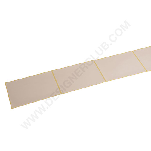 Self-adhesive bended labels for thermal transfer printing 150 x 213,5 mm
