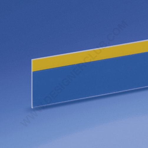 Rail adhésif plat pour scanner mm. 42 x 1000 - pour étiquettes h. mm. 30 PET cristal ♻