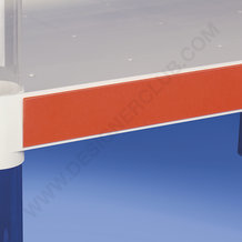 Profil porte-étiquettes adhésif simple pli 50 x 1000 mm pvc antireflet