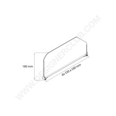 Reversible large divider height mm. 180 length mm. 430