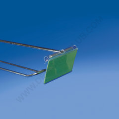 Label holder for prongs with central cut mm. 65x38