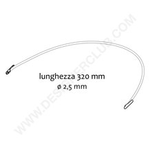White round elastic with metal ends mm. 320