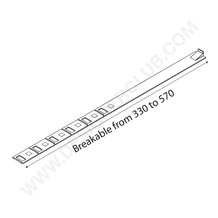 Manual pullstrip for breakable stock pusher system