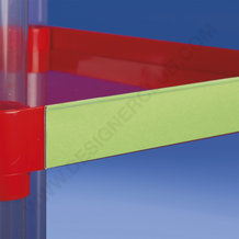 Zelfklevende scannerrail met beschermvleugel mm. 38 kristal pvc