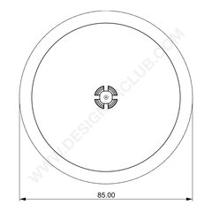 Base diametro mm. 85