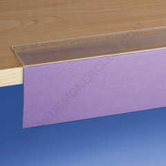 90° adhesive scanner rail mm. 60 x 1000 - back part 40 mm. crystal PET ♻