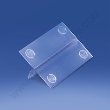 Pé transparente antideslizante Ø mm. 10x1