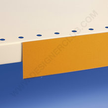 Profilo porta prezzi piatto, 1 piega, adesivo mm. 50 x 1000 pvc cristallo