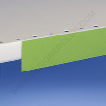 Profilo porta prezzi piatto, 1 piega, adesivo mm. 38 x 1330 pvc antiriflesso