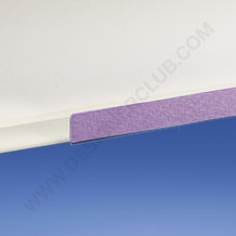 Profilo porta prezzi piatto, 1 piega, adesivo mm. 10 x 1000 pvc antiriflesso