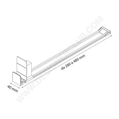 Spring stock pusher system medium force length mm. 480