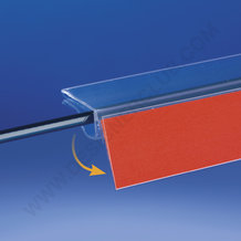 Adhesive support for glass shelves