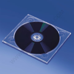 Transparent tray for cd