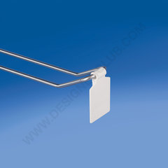 Porta etichette bianco mm. 26x41 - filo diametro mm. 5,6 / 5,7