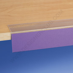 90° adhesive scanner rail mm. 40 x 1000 - back part 40 mm. crystal PET ♻