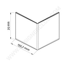 Libro de 4 caras con soporte para carteles - a5 retrato