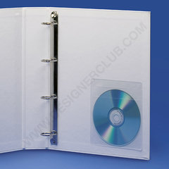 Clear cd pocket with insert slot and flap