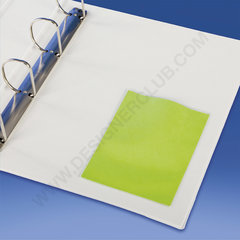 Adhesive clear pocket for a6 sheet