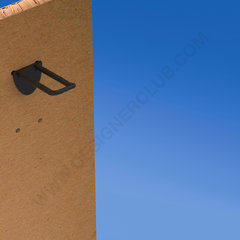 Broche (gancio) doppia mm. 50 nera in plastica per pannelli forati alto spessore 16 con frontale arrotondato per etichette