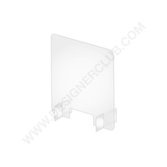 Counter protection shield with rectangular slot and support feet - 600 x 900 mm. (minimum order 2 pcs)
