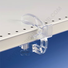 Shelf clamp with flat front