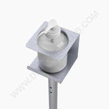 Soporte de suelo con soporte para dispensador de desinfectante de manos tipo 1 (pedido mínimo de 2 unidades)