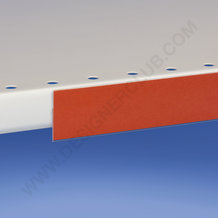 Profil porte-étiquettes adhésif simple pli 30 x 1000 mm. pvc cristal